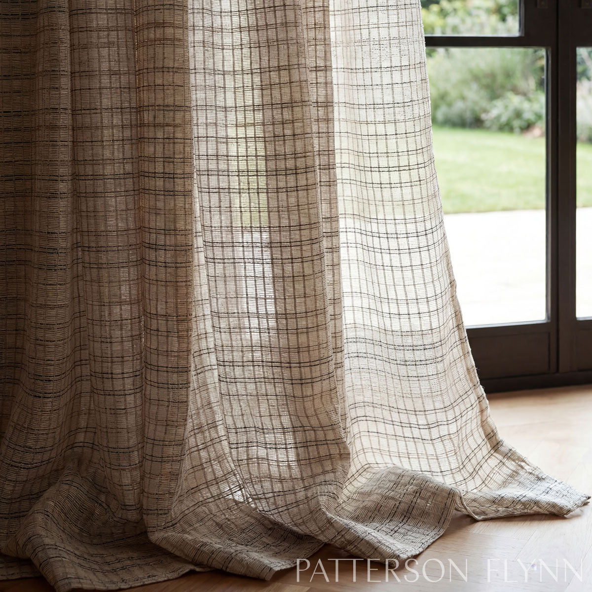 Payton Linen Sheer Grid